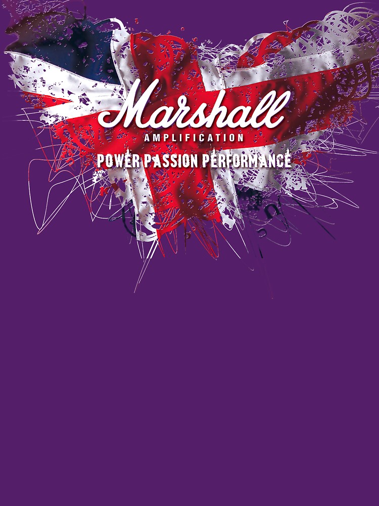 "Marshall Amp Union Jack Power, Passion, Performance" Tshirt for Sale by StrawberyDrive