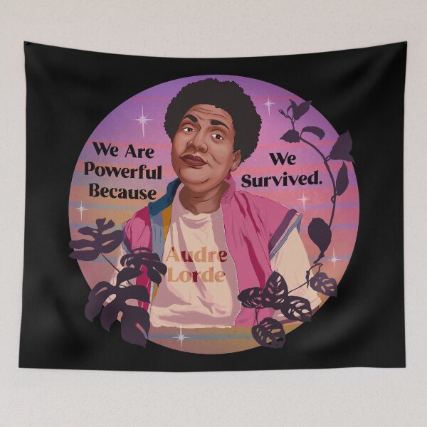 Item preview, Audre Lorde: We Are Powerful Because We Survived designed and sold by fabfeminist.