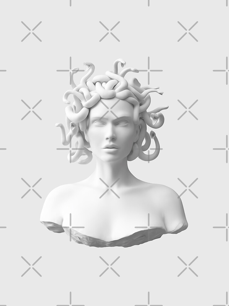 Thumbnail 3 of 3, Poster, Marble Medusa Bust designed and sold by Fatima404.
