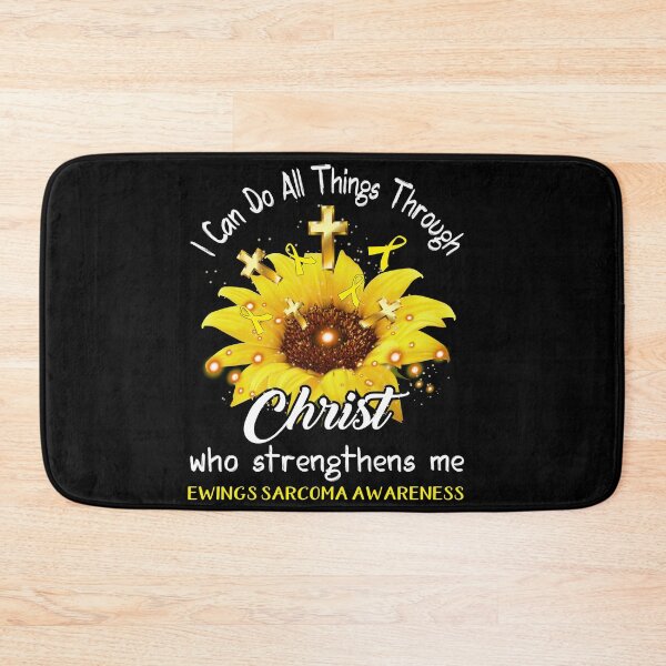 Item preview, I Can Do All Things Through Christ Who Strengthens Me Ewings Sarcoma Awareness designed and sold by rechardtee.