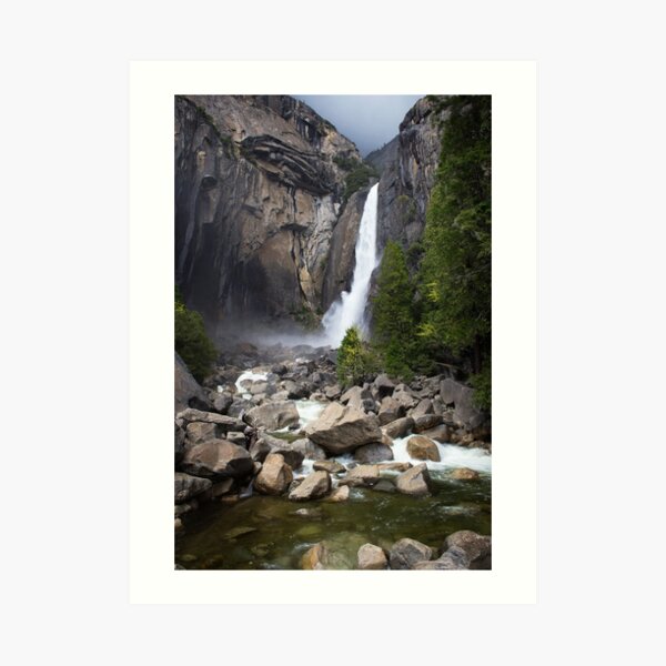 Falling Water - Lower Yosemite Falls Art Print