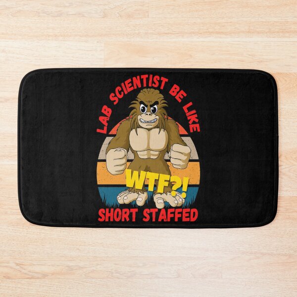 Item preview, MEDICAL LAB SCIENTIST TECH  BIG FOOT RETRO SUNSET WTF?! SHORT STAFFED FUNNY  designed and sold by Hippiesole.