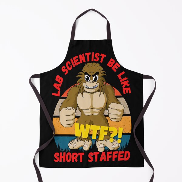 Item preview, MEDICAL LAB SCIENTIST TECH BIG FOOT RETRO SUNSET WTF?! SHORT STAFFED FUNNY designed and sold by Hippiesole.