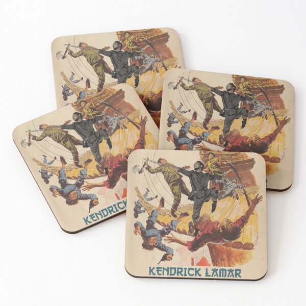 Kendrick Lamar - Kung Fu Kenny Parody Coasters (Set of 4)