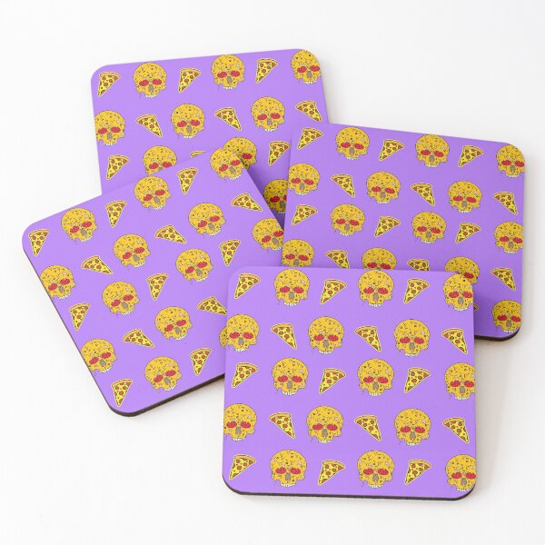Item preview, Pizza Skulls N Slices (Purple) designed and sold by Milasneeze.