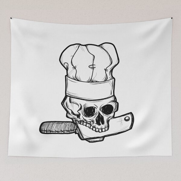 Item preview, Chef Skull with Knife  designed and sold by Nico Del G.