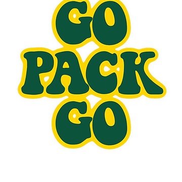 Go Pack Go Green Bay Packers  Kids T-Shirt for Sale by emfseal