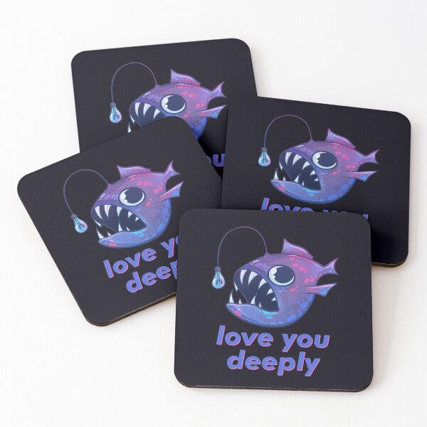Item preview, Love You Deeply Anglerfish Creature (Purple) designed and sold by GalaxyChicken.