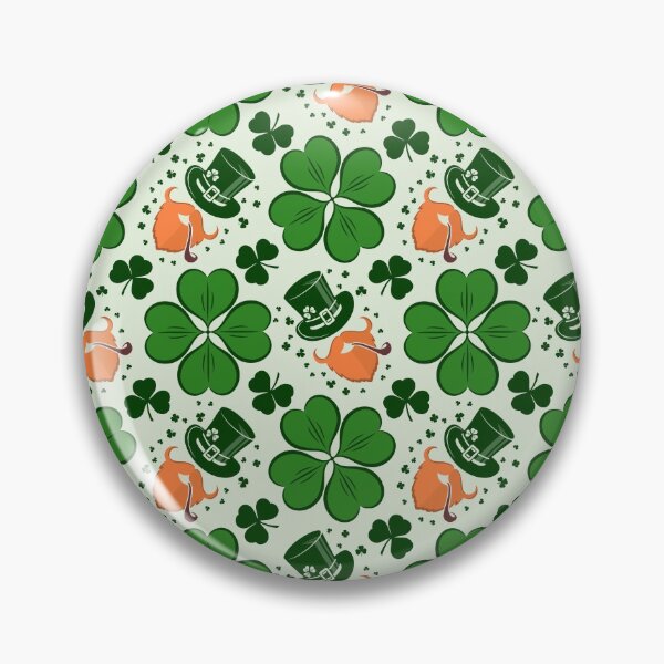 Item preview, St. Patrick's Day Green Shamrocks Pattern designed and sold by Chill360.