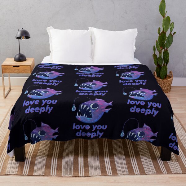 Item preview, Love You Deeply Anglerfish Creature (Purple) designed and sold by GalaxyChicken.