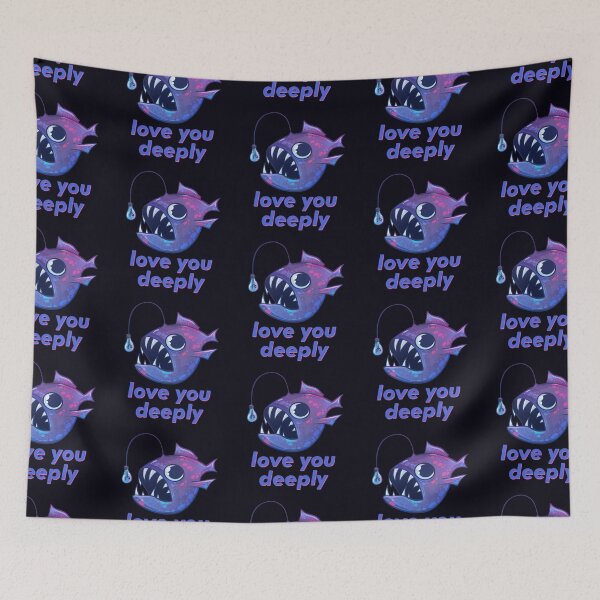 Item preview, Love You Deeply Anglerfish Creature (Purple) designed and sold by GalaxyChicken.