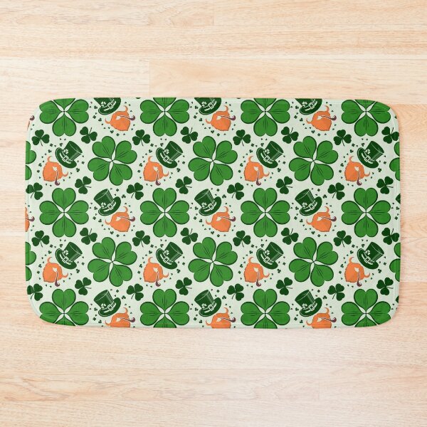 Item preview, St. Patrick's Day Green Shamrocks Pattern designed and sold by Chill360.