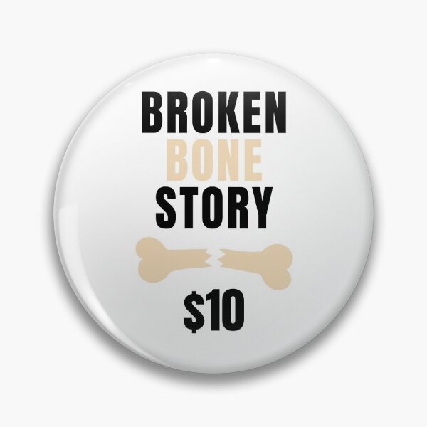 Item preview, Broken bone story I do my own stunts get well soon white designed and sold by daguilon.