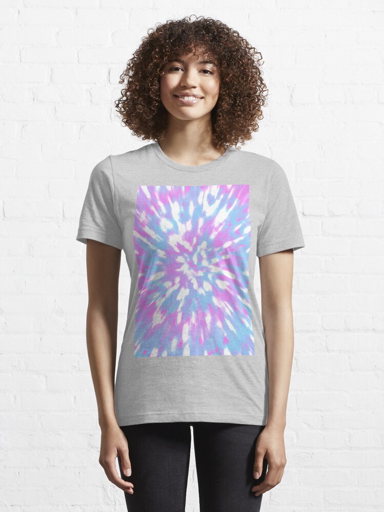 Neon Pink Blue Tie Dye Shirt