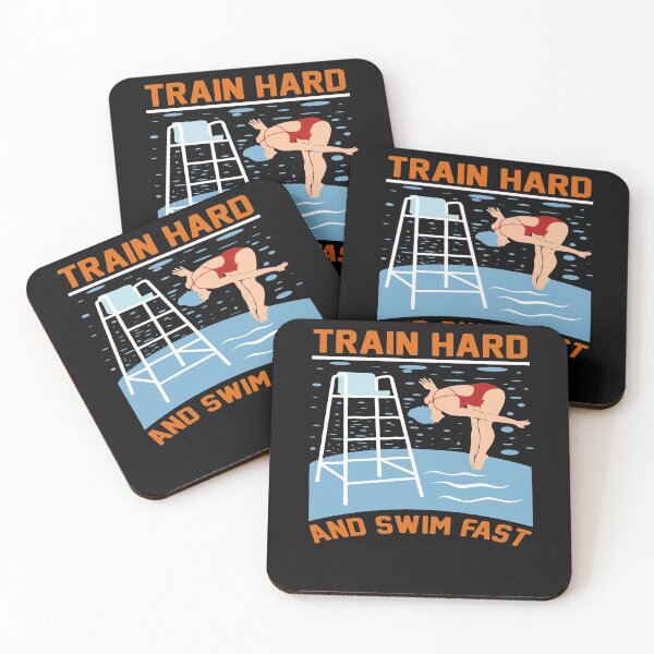 Item preview,  Motivational Swimming Sayings, Train Hard And Swim Fast designed and sold by remonss.