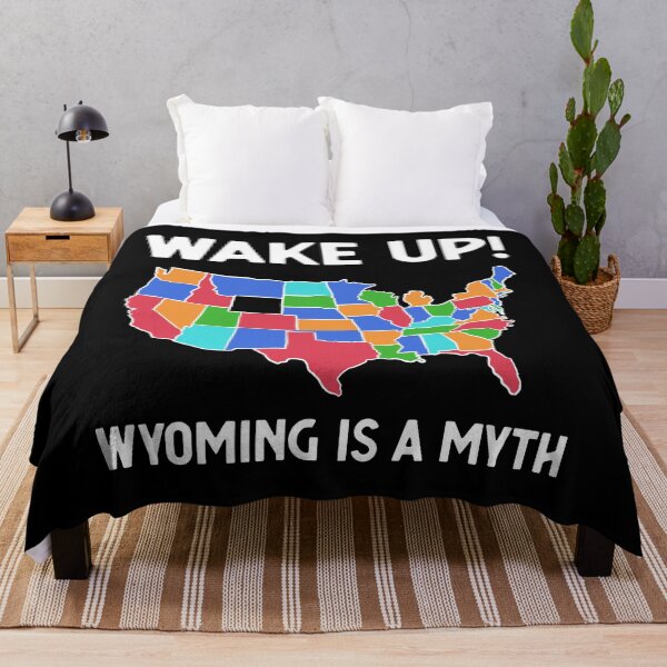 Item preview, WY Is A Myth Wyoming Doesn't Exist Conspiracy Theory graphic designed and sold by jakehughes2015.