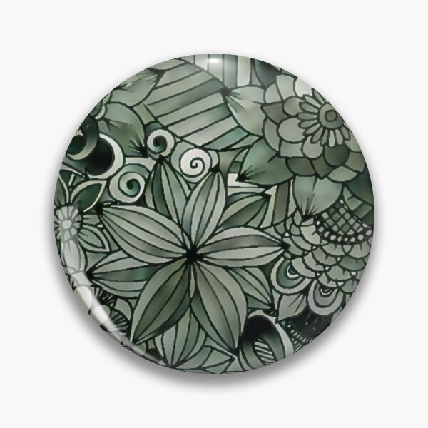 Item preview, Green Flower Pattern designed and sold by ClassicalAnime.