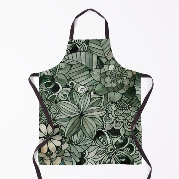Item preview, Green Flower Pattern designed and sold by ClassicalAnime.