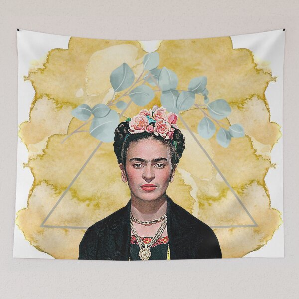 Item preview, Frida Kahlo, watercolor flowers, color designed and sold by Adriana C (All about Frida).