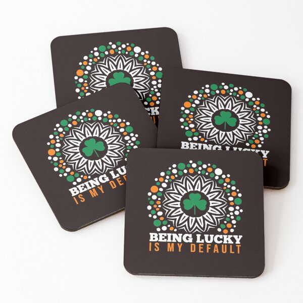 Item preview, Delightfully Lucky by Default Quote designed and sold by The Masked Designer.