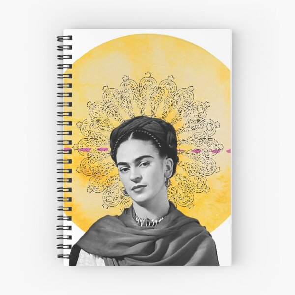 Item preview, Frida Kahlo, watercolor flowers, color, black and white designed and sold by Adriana C (All about Frida).
