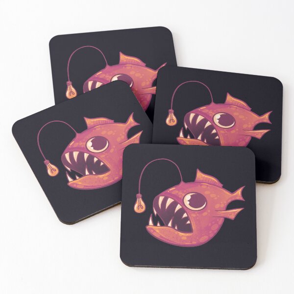 Item preview, Cute Anglerfish (Red) designed and sold by GalaxyChicken.
