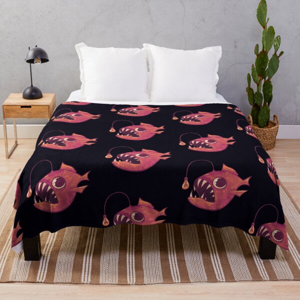 Item preview, Cute Anglerfish (Red) designed and sold by GalaxyChicken.