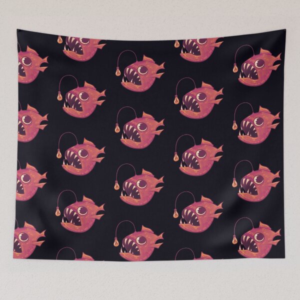 Item preview, Cute Anglerfish (Red) designed and sold by GalaxyChicken.