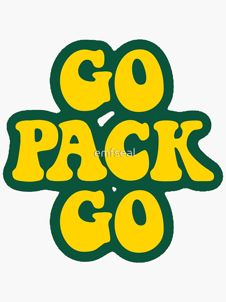 Green Bay Packers STICKER - Football Go Pack Go Rodgers NFL