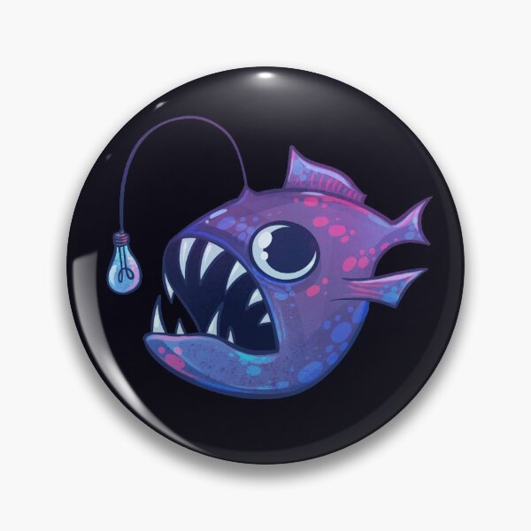 Item preview, Cute Anglerfish (Purple) designed and sold by GalaxyChicken.