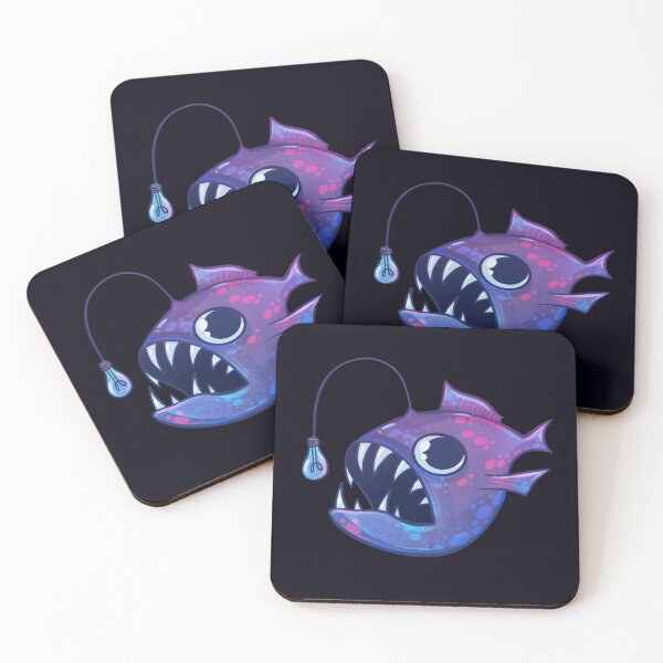 Item preview, Cute Anglerfish (Purple) designed and sold by GalaxyChicken.