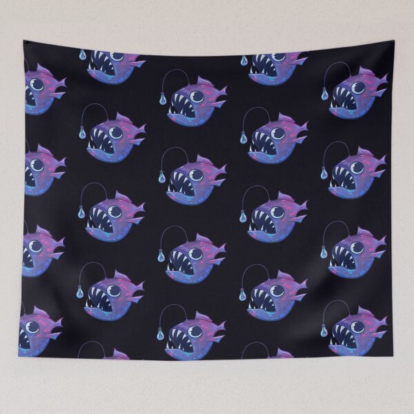 Item preview, Cute Anglerfish (Purple) designed and sold by GalaxyChicken.