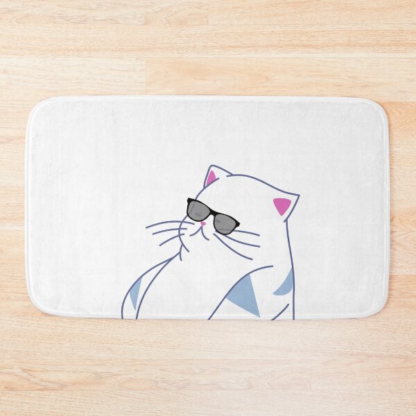 Item preview, blowa cat wearing glasses designed and sold by kwalia.