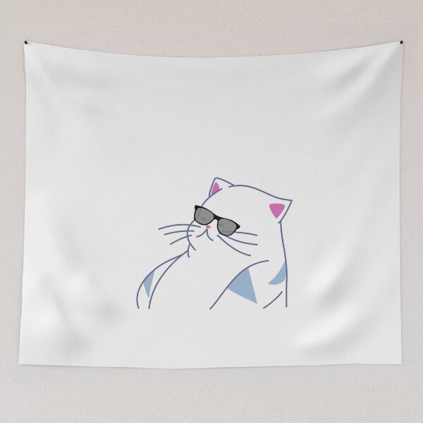 Item preview, blowa cat wearing glasses designed and sold by kwalia.