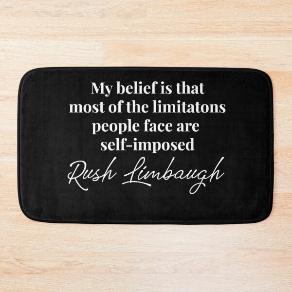 Item preview, Limitations Rush Limbaugh Quote designed and sold by ChickenMamaTees.