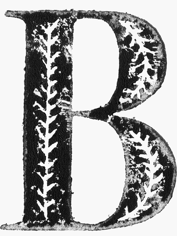 "Serif Stamp Type Letter B" Sticker for Sale by seeback Redbubble