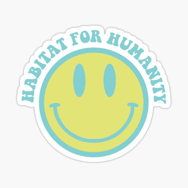 Retro Smiley Face Stickers for Sale