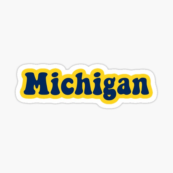 Michigan blue Sticker