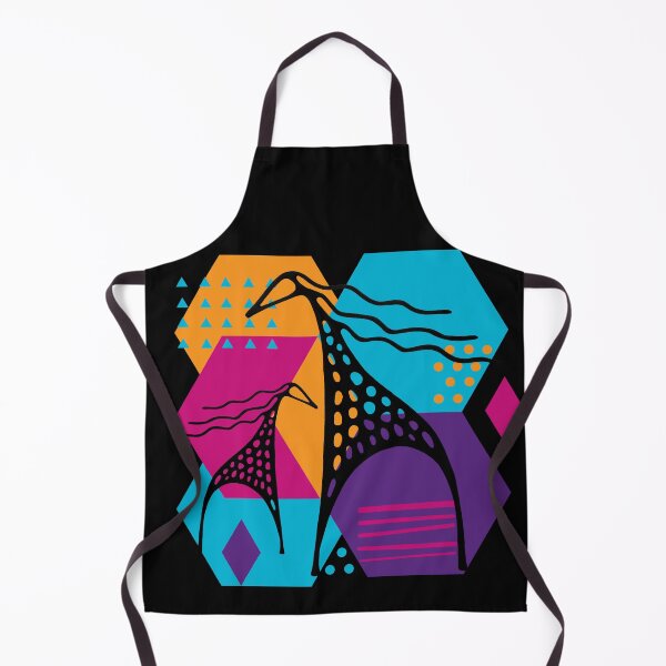 Item preview, Black Mother-Horse and her baby Walks Among Bright Figures (dark) designed and sold by ZetaUmbra.