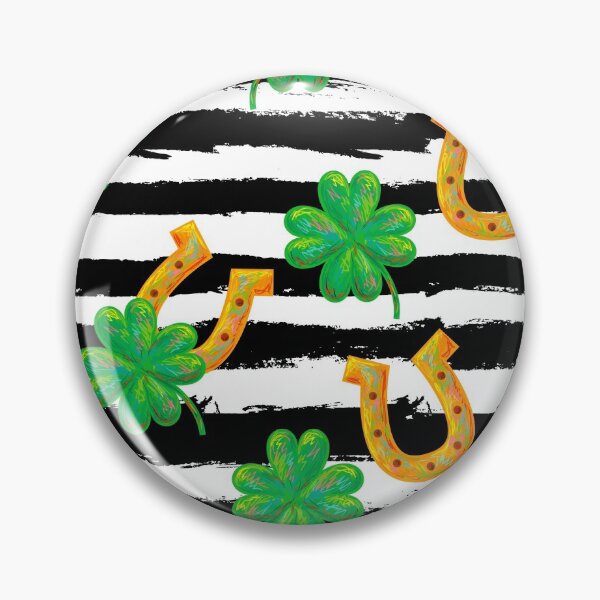 Item preview, St. Patrick's Day Shamrocks And Lucky Horseshoe designed and sold by Chill360.
