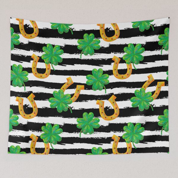 Item preview, St. Patrick's Day Shamrocks And Lucky Horseshoe designed and sold by Chill360.