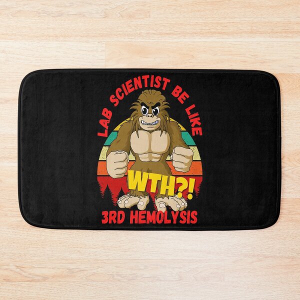 Item preview, MEDICAL LAB SCIENTIST TECH  BIG FOOT RETRO SUNSET WTH?! 3RD HEMOLYSIS FUNNY  designed and sold by Hippiesole.