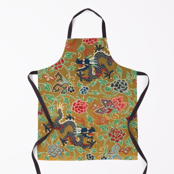 Item preview, Antique Japanese Floral Dragon Print designed and sold by The Masked Designer.