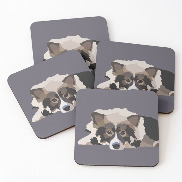 Item preview, Lappie Dog Portrait Digital Illustration designed and sold by sherylwylie.