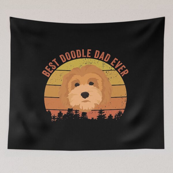 Item preview, Best Doodle Dad Ever Shirt Vintage Retro Style Gift For Goldendoodle Lover For Mens And Womens  designed and sold by dianoo.