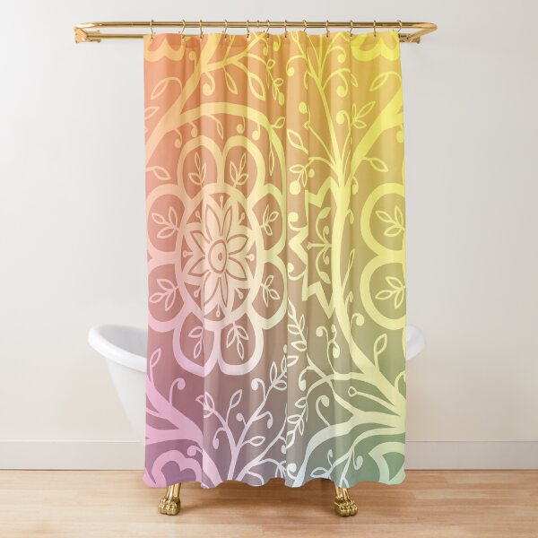 Beautiful indian floral pattern  Shower Curtain