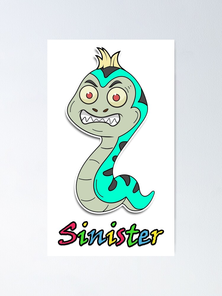 Sinister snake illustration