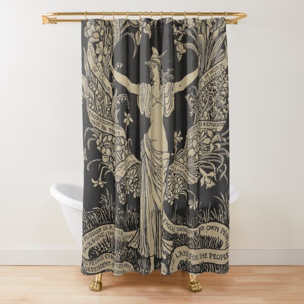 A Garland for May-Day Shower Curtain