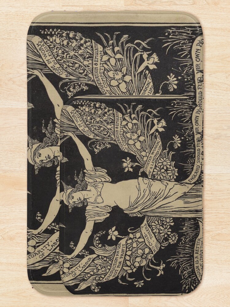 Alternate view of A Garland for May-Day #Garland #MayDay Bath Mat