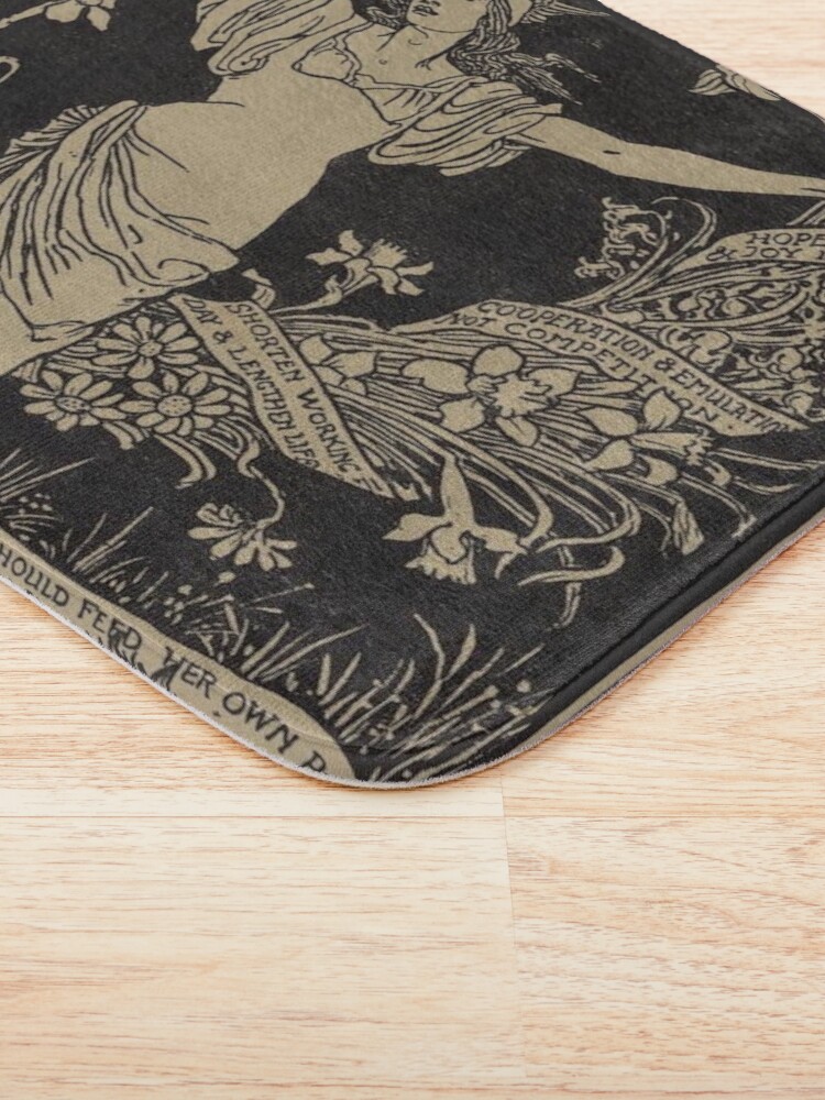 Alternate view of A Garland for May-Day #Garland #MayDay Bath Mat